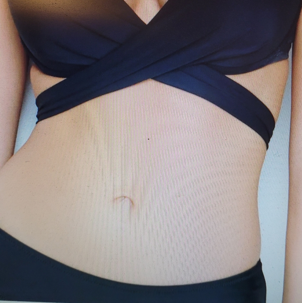 NWT/ HOLIPICK Black 2 PIECE SWIM WEAR